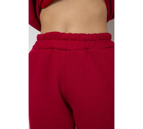 Спортивный женский костюм на флисе, цвет бордовый, 244R1555-1 Спортивный женский костюм на флисе, цвет бордовый, 244R1555-1