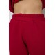 Спортивный женский костюм на флисе, цвет бордовый, 244R1555-1