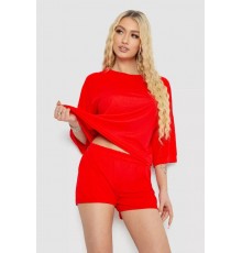 Костюм женский повседневный, красный, 238R6628.