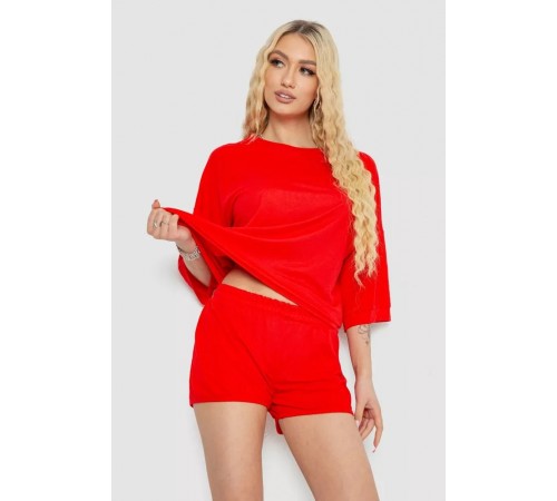 Костюм женский повседневный, красный, 238R6628. Костюм женский повседневный, красный, 238R6628.
