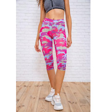 Жіночі велотреки, принтовані, малиново-фіолетового кольору, 172R4010