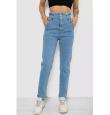 Джинси жіночі Mom-fit, колір блакитний, 244R1640S20