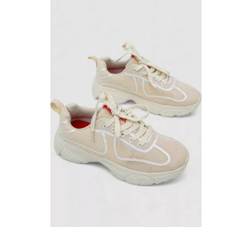 Кросівки жіночі, колір світло-бежевий, 248RCX418