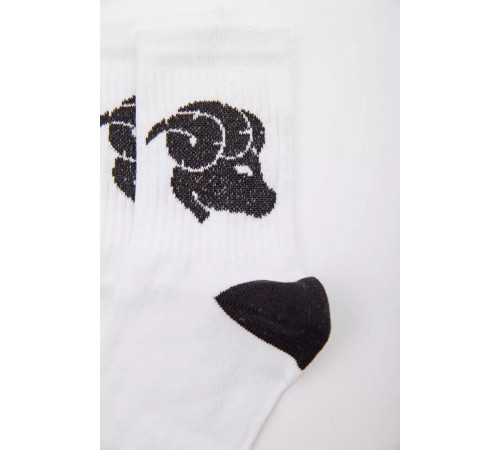 Белые женские носки с рисунком 172R916