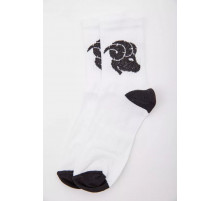 Белые женские носки с рисунком 172R916