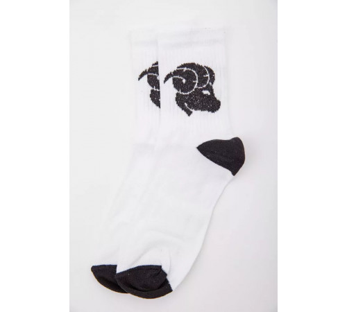 Белые женские носки с рисунком 172R916