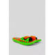 Шльопанці дитячі для дівчаток 243R6009b-17, колір Салатово-жовтогарячий