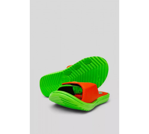 Шльопанці дитячі для дівчаток 243R6009b-17, колір Салатово-жовтогарячий