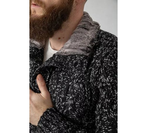 Светр чоловічий, колір чорно-сірий, 214R10323