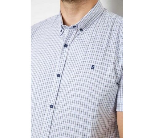 Рубашка мужская с принтом, цвет белый, 214R4564-4