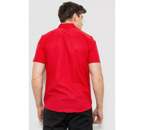 Рубашка мужская с принтом, цвет красный, 214R7338