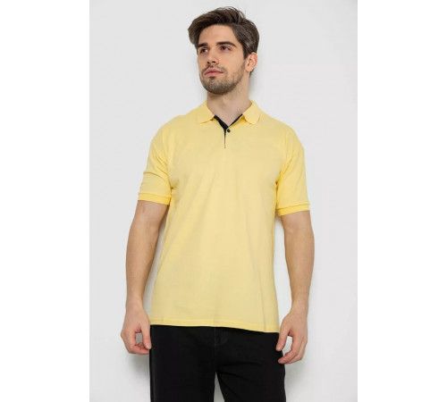 Поло чоловіче однотонне, колір жовтий, 244R2123
