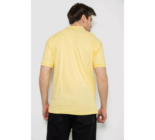 Поло чоловіче однотонне, колір жовтий, 244R2123