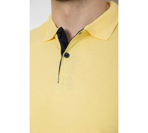 Поло чоловіче однотонне, колір жовтий, 244R2123