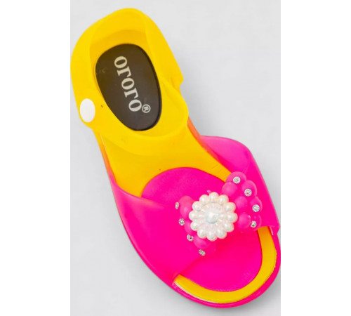 Босоножки детские, цвет розовато-желтый, 243ROG006