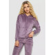 Спортивный костюм женский велюровый, цвет светло-сливовый, 177R022-1.