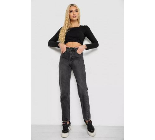 Джинсы женские MOM, цвет темно-серый, 244R044-1