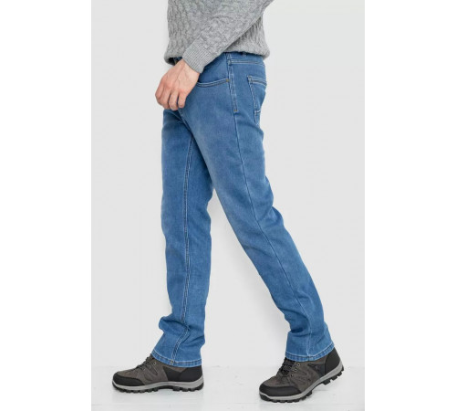 Джинси чоловічі на флісі, колір джинс, 254R2407
