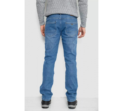 Джинси чоловічі на флісі, колір джинс, 254R2407