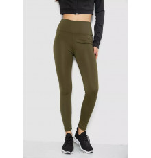 Лосины утепленные, цвет хаки, 243R051-5