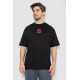 Футболка чоловіча з принтом, колір чорний, 244R7024