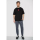 Футболка чоловіча з принтом, колір чорний, 244R7024