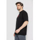 Футболка чоловіча з принтом, колір чорний, 244R7024