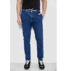 Джинсы мужские на резинке, цвет синий, 244R8064