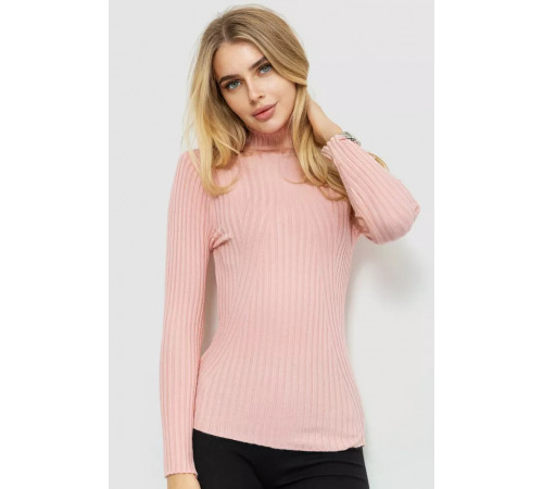 Гольф женский однотонный, цвет светло-розовый, 204R048.