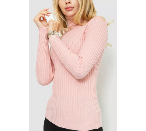 Гольф женский однотонный, цвет светло-розовый, 204R048.