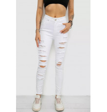 Джинси жіночі, колір білий, 182R1220