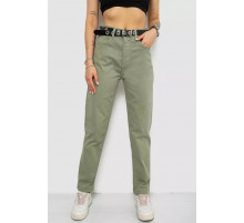 Джинсы женские MOM, цвет оливковый, 182R00296