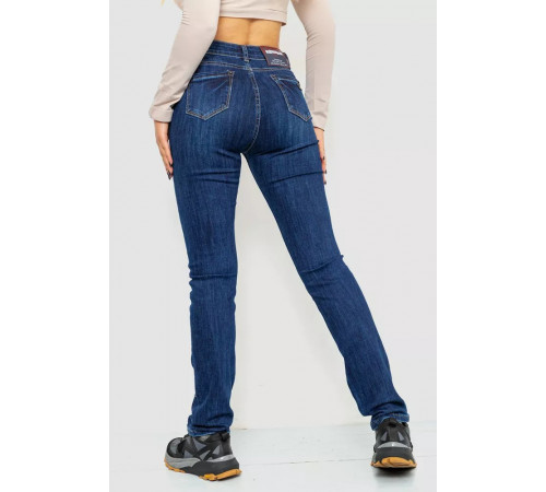Джинсы женские стрейч, цвет синий, 214R1419.