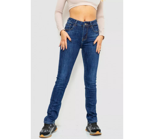 Джинсы женские стрейч, цвет синий, 214R1419.