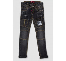 Джинси дитячі для хлопчика, колір чорний, 247R8414