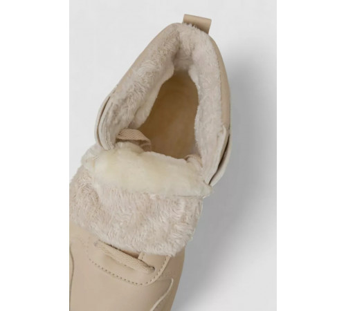 Кросівки жіночі зимові на хутрі, колір бежевий, 248RAM01