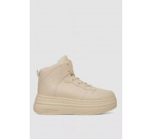 Кроссовки женские зимние на меху, цвет бежевый, 248RAM01