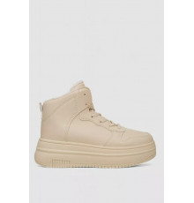 Кросівки жіночі зимові на хутрі, колір бежевий, 248RAM01