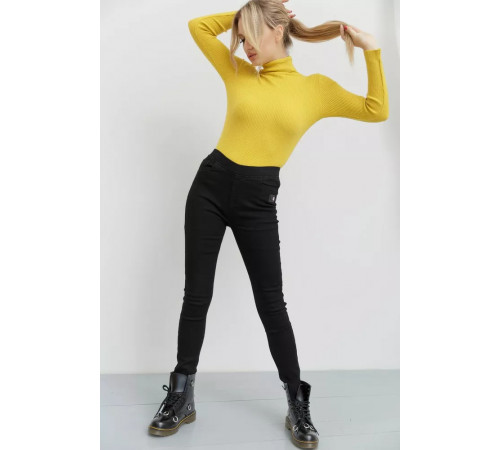 Джеггинсы женские, цвет черный, 131R9560-5