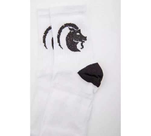 Жіночі білі шкарпетки, з принтом, 167R520-5