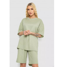 Костюм жіночий повсякденний, колір оливковий, 238R1615