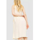 Сарафан повсякденний однотонний, колір світло-бежевий, 102R333