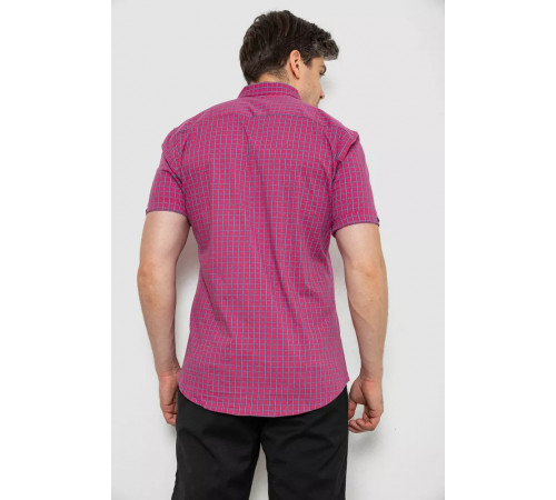 Рубашка мужская в клетку, цвет розовый, 214R2445