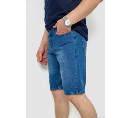 Шорти чоловічі джинсові, колір синій, 244RB002