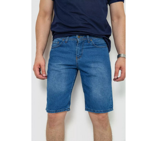 Шорти чоловічі джинсові, колір синій, 244RB002