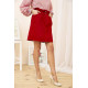 Джинсовая мини-юбка, красного цвета, 164R2023