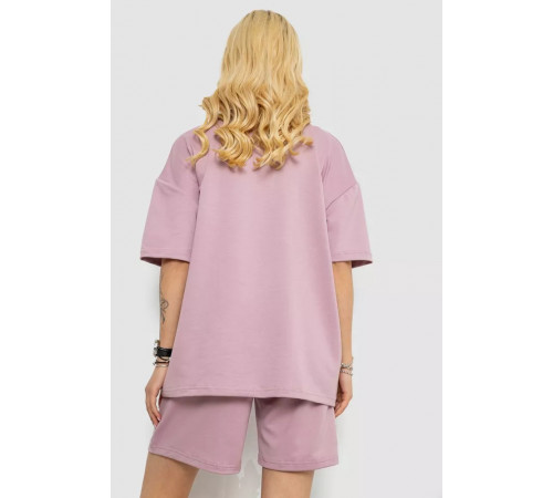 Костюм женский повседневный, цвет пудровый, 241R5004.