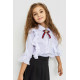 Блуза для девочек нарядная, цвет белый, 172R210