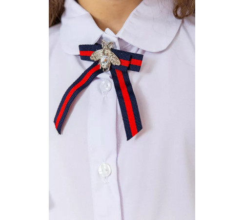 Блуза для девочек нарядная, цвет белый, 172R210