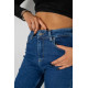 Джинсы женские Mom-fit стрейч, цвет синий, 244R1132